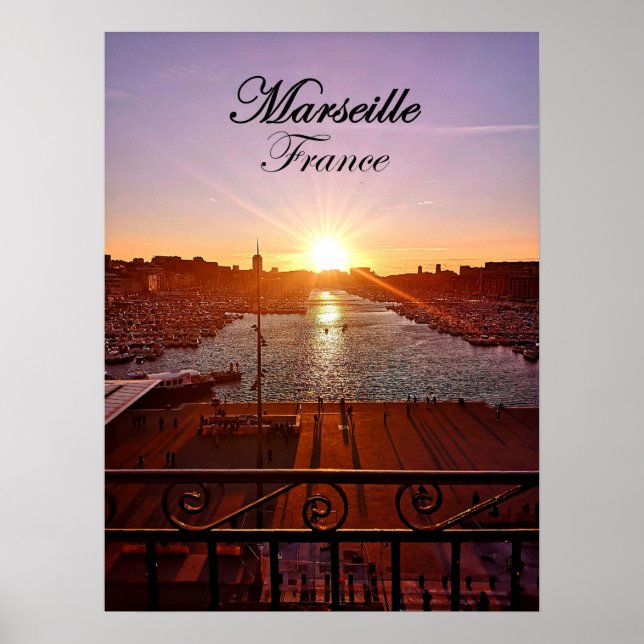 Marseille Old Port France Photo 192 Poster (Front)