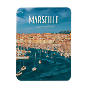 Marseille Photo Vintage  Magnet