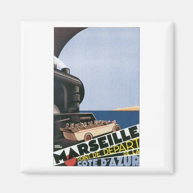 Marseille Point de Dpart del Cote ' Azur Magnet (Front)
