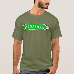 Marseille, Road Sign, France T-Shirt