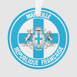 Marseille Round Emblem Ornament