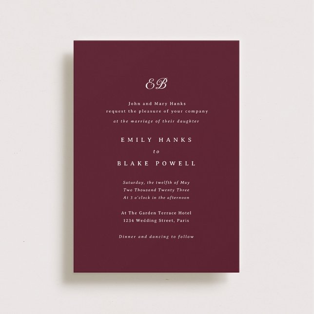 Marseille Wedding Invitation (Creator Uploaded)