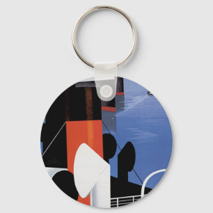 Marseilles Poster Key Ring