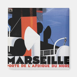 Marseilles Poster Magnet