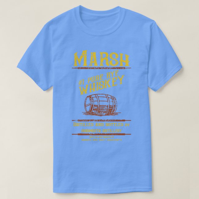 Marsh 1 Pure Rye Whiskey T-Shirt (Design Front)