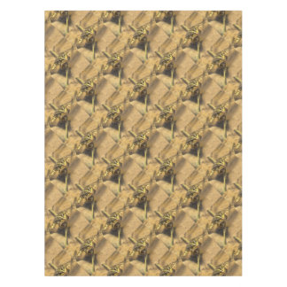 Marsh Frog Immersed In River Water Painting Tablecloth