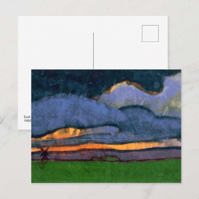 Marsh Landscape with a Mill | Emil Nolde | Postcard (Front/Back)
