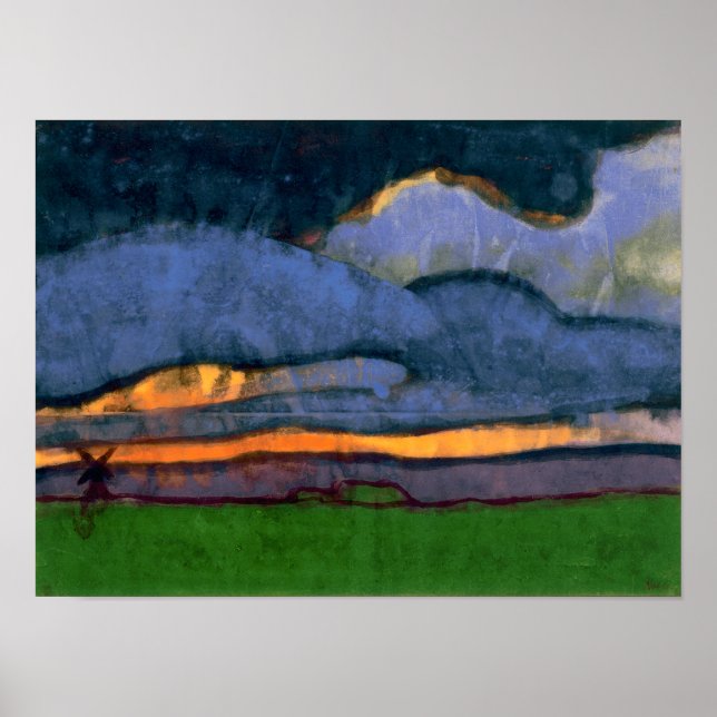 Marsh Landscape with a Mill | Emil Nolde | Poster (Front)