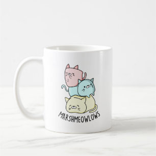 Marsh-meow-lows Funny Cat Marshmallow Pun  Coffee Mug