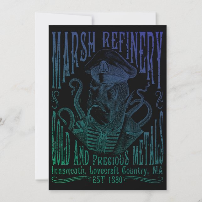 Marsh Refining Company Innsmouth Lovecraft Invitation (Front)