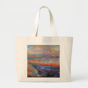 Marsh Sunset 2013 Large Tote Bag