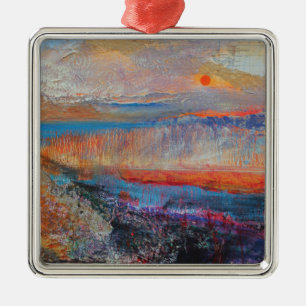 Marsh Sunset 2013 Metal Tree Decoration