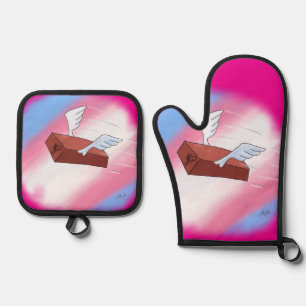 Marsha P. Johnson Sends Her Regards (full) Oven Mitt & Pot Holder Set