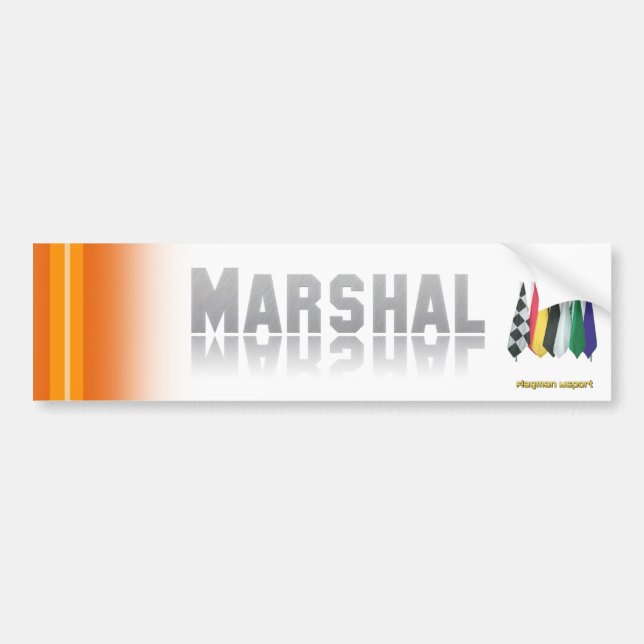 "Marshal 2" by Flagman Bumper Sticker (Front)