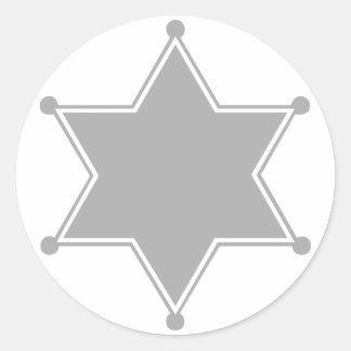 Marshal Badge Classic Round Sticker