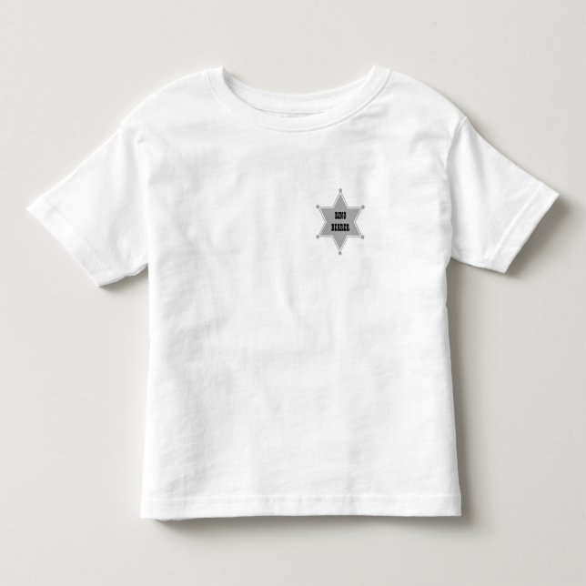 Marshal Badge Toddler T-Shirt (Front)