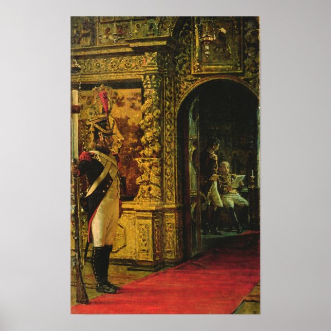 Marshal Davout in the Chudov Monastery Poster (Front)