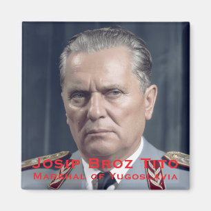 Marshal Josip Broz Tito Balkan Military Photo Magnet