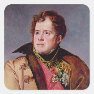 Marshal Michel Ney  Duke of Elchingen, c.1804 Square Sticker