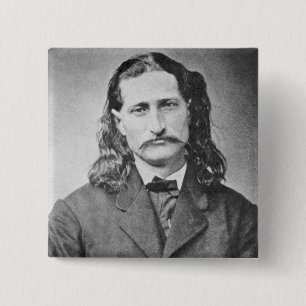 Marshal Wild Bill Hickok Old West Gunfighter 15 Cm Square Badge
