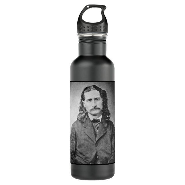 Marshal Wild Bill Hickok Old West Gunfighter 710 Ml Water Bottle (Front)