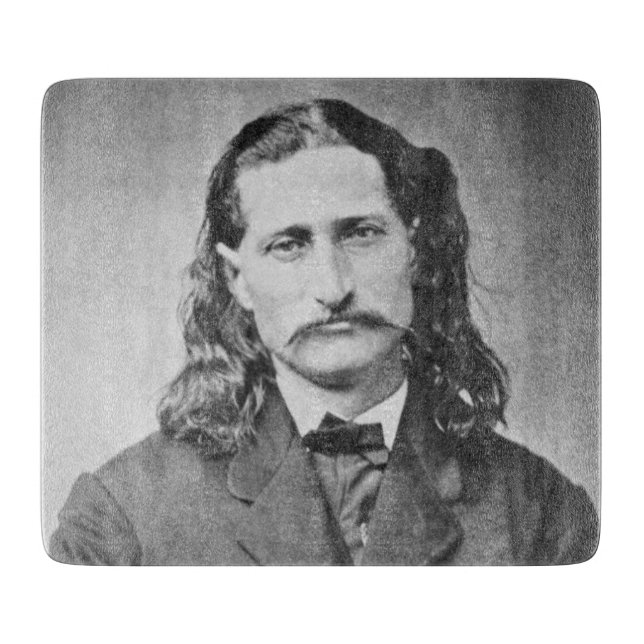 Marshal Wild Bill Hickok Old West Gunfighter Cutting Board (Front)