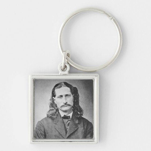 Marshal Wild Bill Hickok Old West Gunfighter Key Ring (Front)