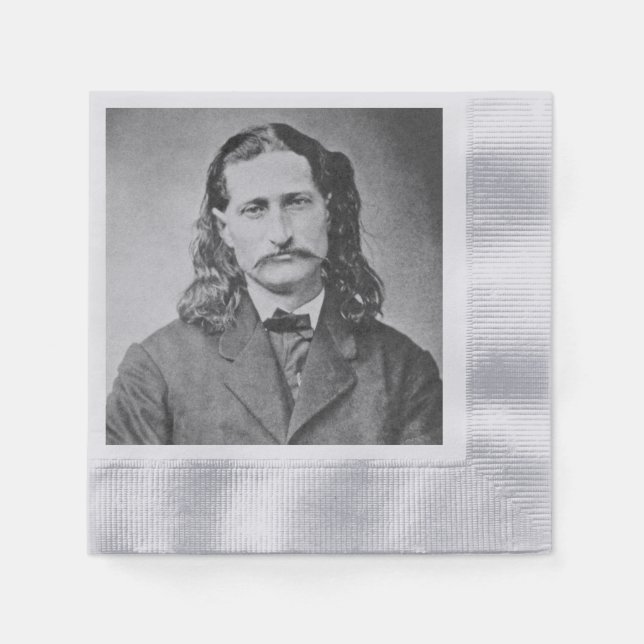 Marshal Wild Bill Hickok Old West Gunfighter Napkin (Front)