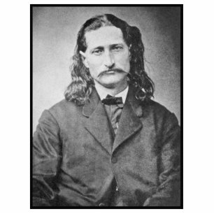 Marshal Wild Bill Hickok Old West Gunfighter Photo Sculpture Magnet