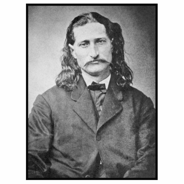 Marshal Wild Bill Hickok Old West Gunfighter Photo Sculpture Magnet (Front)