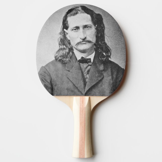 Marshal Wild Bill Hickok Old West Gunfighter Ping Pong Paddle (Back)