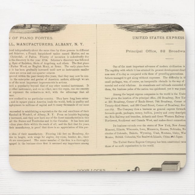 Marshall and Wendell, Manufacturers Mouse Mat (Front)