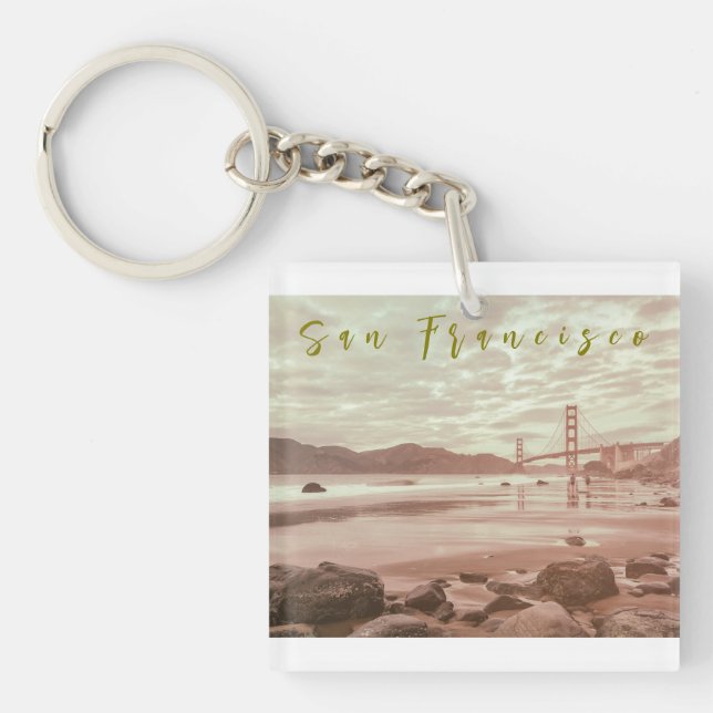 Marshall Beach  Key Ring (Front)