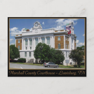 Marshall County Courthouse - Lewisburg, TN Postcard