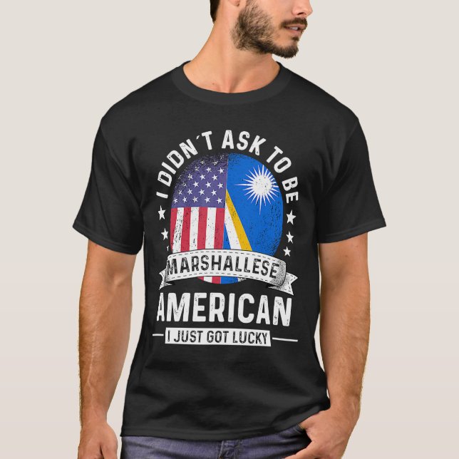 Marshall Islands American Patriot Grown  Humour Fl T-Shirt (Front)