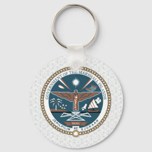 Marshall Islands Coat of Arms detail Key Ring
