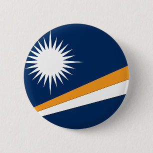 Marshall Islands Flag 6 Cm Round Badge
