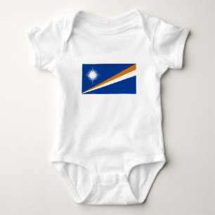 Marshall Islands Flag Baby Bodysuit
