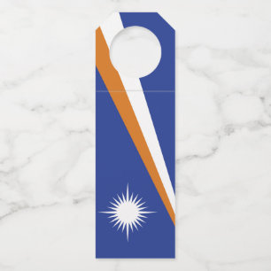 Marshall Islands flag Bottle Tag