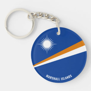 Marshall Islands Flag Charming Patriotic Key Ring