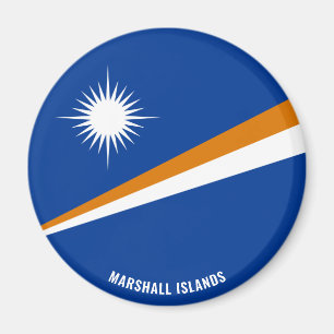 Marshall Islands Flag Charming Patriotic Magnet