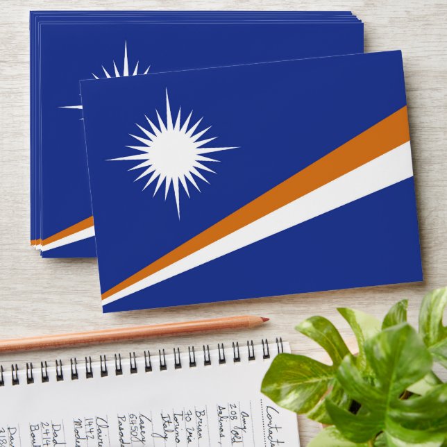 Marshall Islands flag Envelope (Stacked)