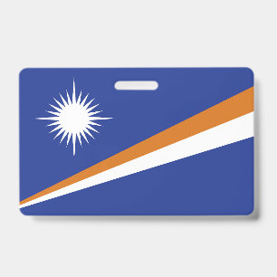 Marshall Islands flag ID Badge
