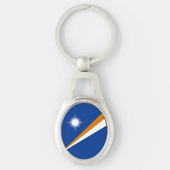 Marshall Islands Flag Key Ring (Front)