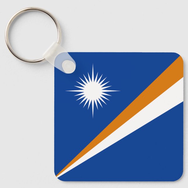 Marshall Islands Flag Key Ring (Front)