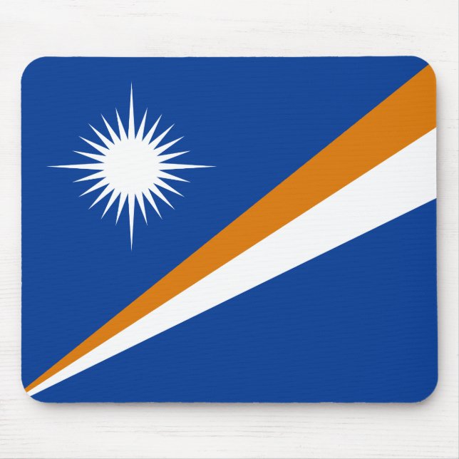 Marshall Islands Flag Mouse Mat (Front)