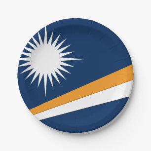 Marshall Islands Flag Paper Plate
