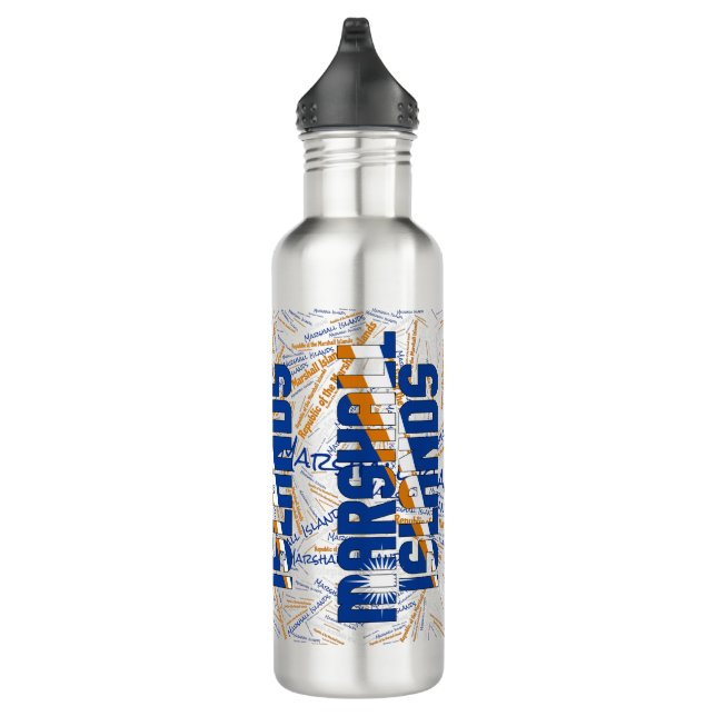 Marshall Islands Flag Patriotic 710 Ml Water Bottle (Right)