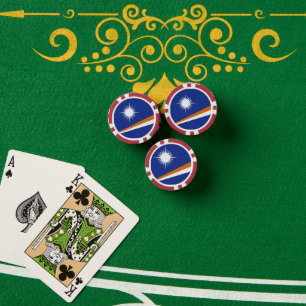 Marshall Islands flag Poker Chips