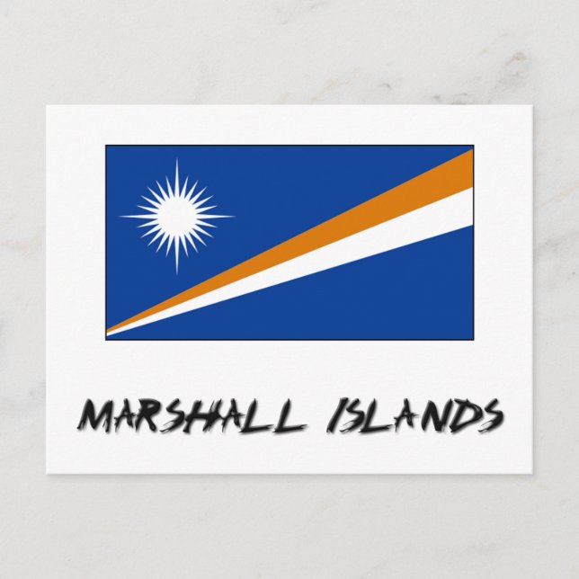 Marshall Islands Flag Postcard (Front)